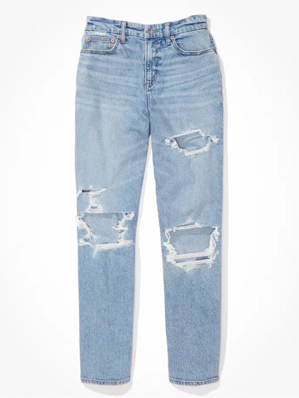 American Eagle Outfitters Curvy 90s Light Wash Straight Jean Size 2 Regular EUC